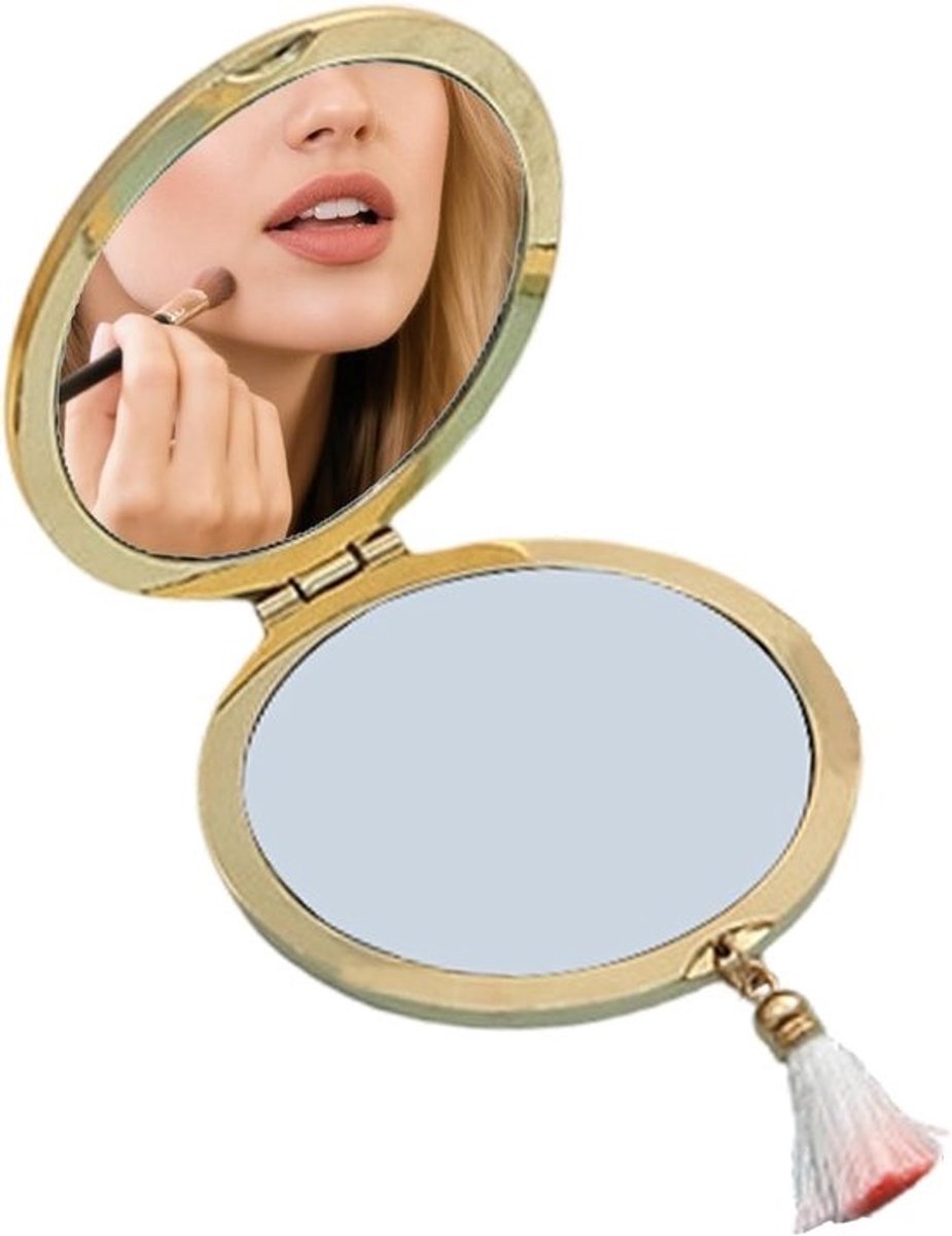 Opvouwbare Handspiegel - Draagbare Make-up Spiegel - Dagelijkse Verzorging - Ergonomisch Handvat - Compact Formaat