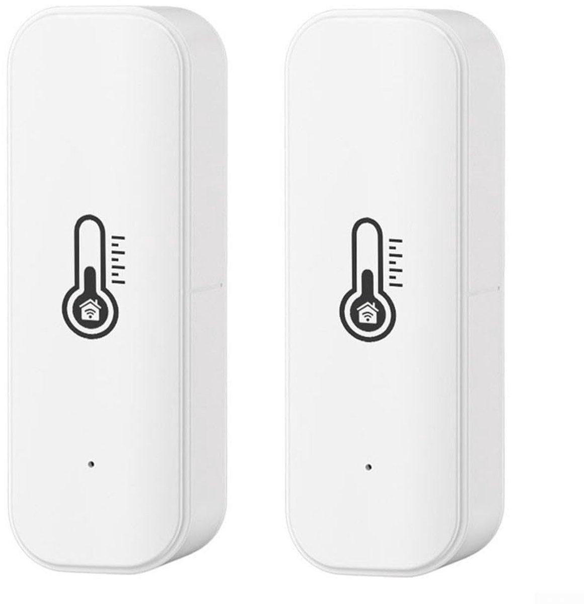 Temperatuur- en Vochtigheidsensor voor Slimme Huizen - Binnenluchtmonitor met Zigbee en WiFi, 2 Stuks Hygrometer en Thermometer