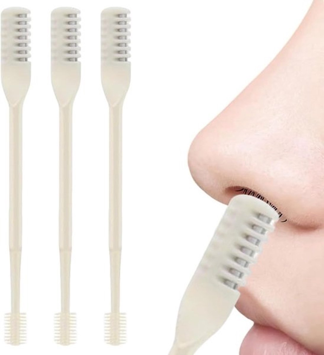 Neushaartrimmer Dubbele Kop - Gezichtsverzorging Trimmer - Nauwkeurig Knippen - 360 Graden Rotatie - Compact Ontwerp