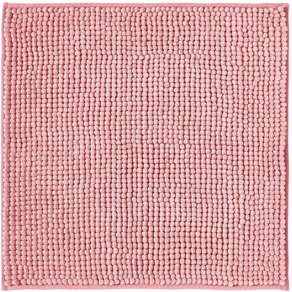 Badmat - Antislip Wasbaar van Chenille Combineerbaar als Badmat Set - Voor Douche Bad en Toilet - Roze 45x45 cm