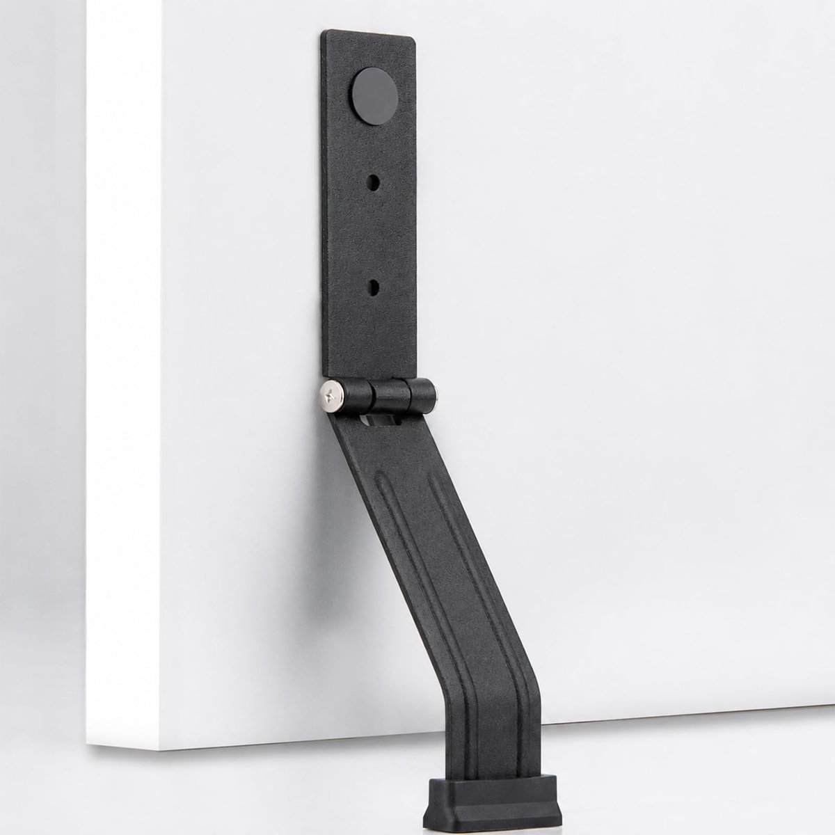 Deurstopper - Zwaar Magnetisch met Kickdown Functie - Voor Vloermontage - Zwart