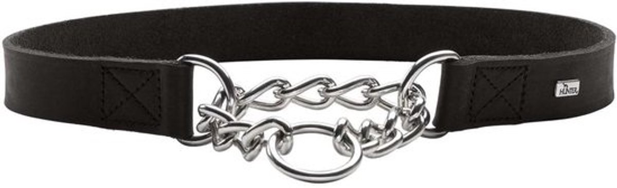 Halslijn met ketting voor honden L-XL