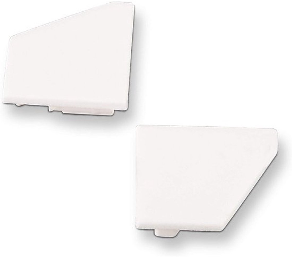 Afsluitdoppen Wit voor LED Hoekprofiel - Set van 2
