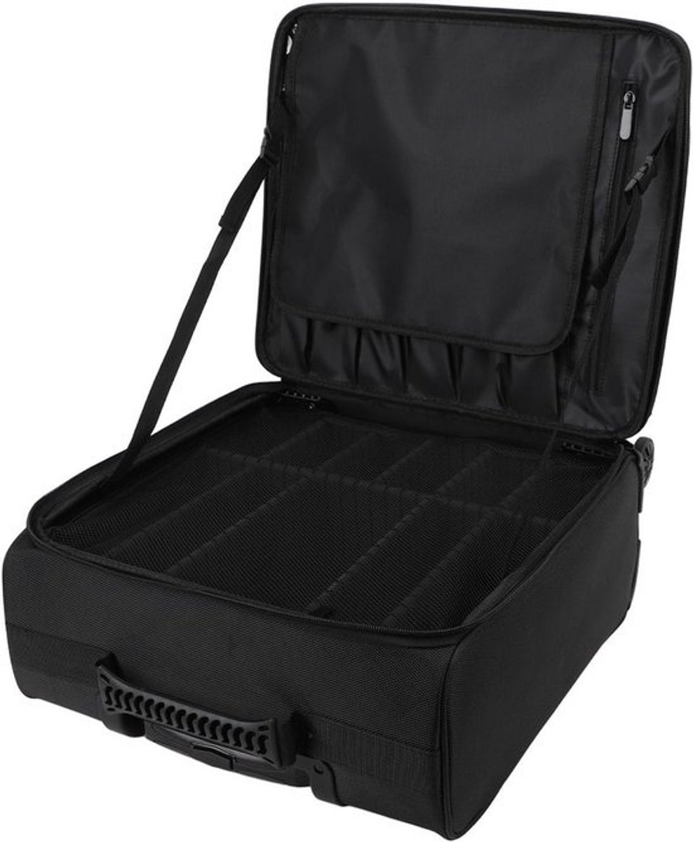 Grote Make-up Trolley Reiskoffer met Wielen en Verdelers