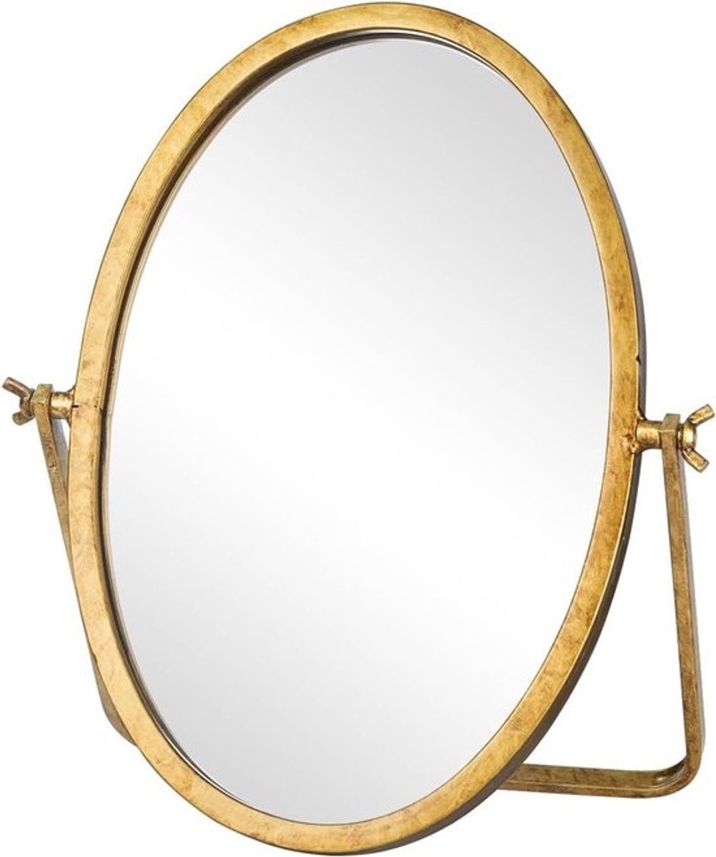 Make-up Spiegel - Tafelspiegel Kaptafelspiegel - Make-up aanbrengen - 360 graden draaibaar - 118 x 78 inch - Antiek Goud