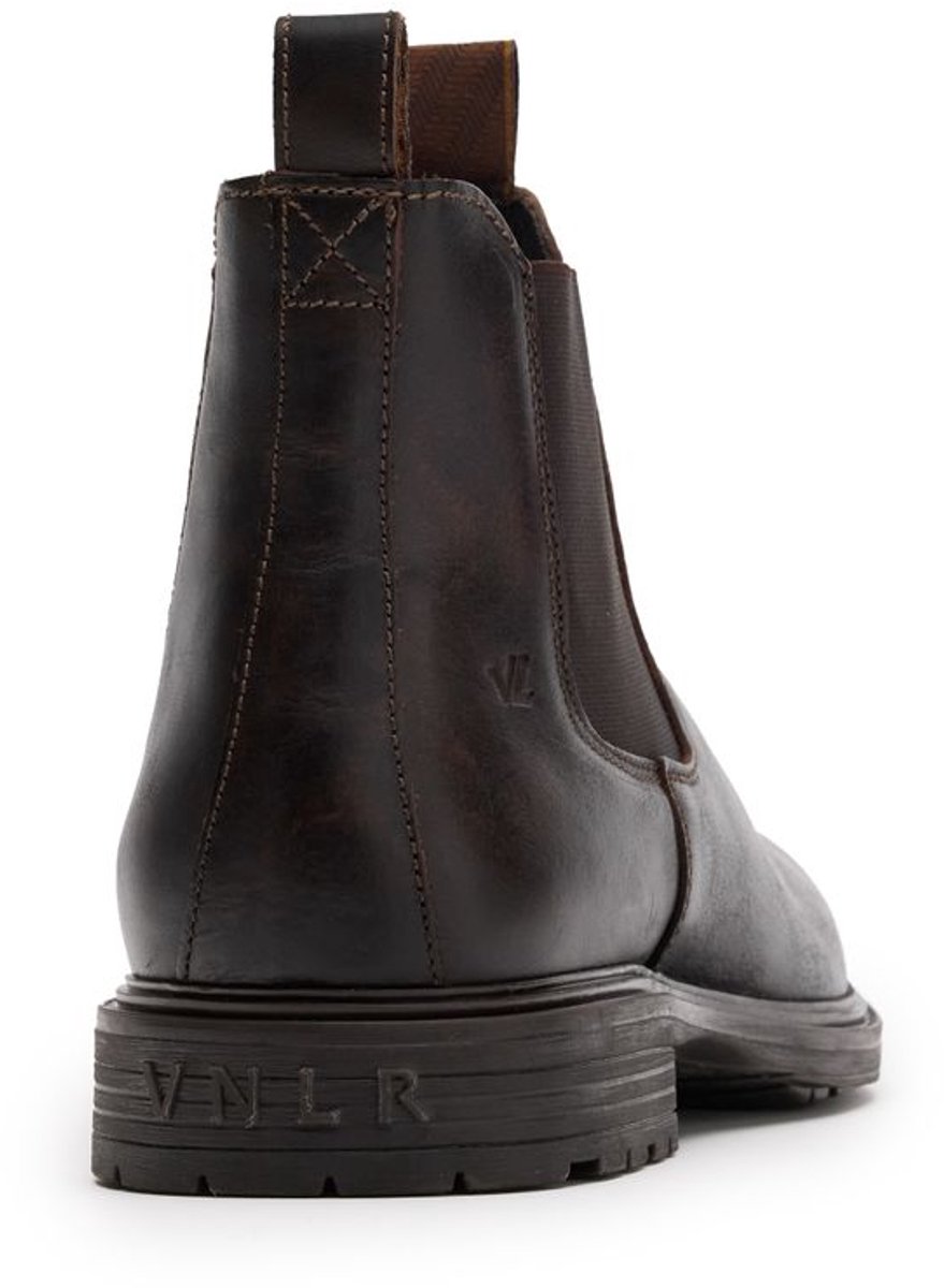 Van Lier - Heren - Zwarte Bern leren chelsea boots - Maat 43