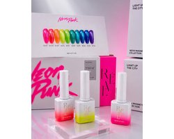 REVE IN NAIL Neon Punk Magnetic Gel Polish Set (10pcs) - Korean Nail Gel Collection
