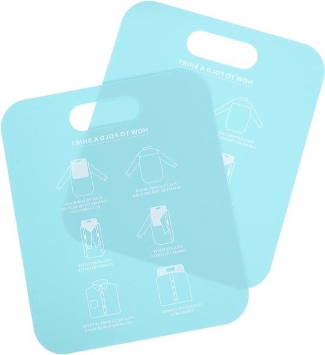 Kleding Vouwborden - T-shirt Map Kleding Organizer - Kleding Snel Vouwen - Ruimtebesparend Ontwerp - 30.5x25.3CM - Hemelsblauw