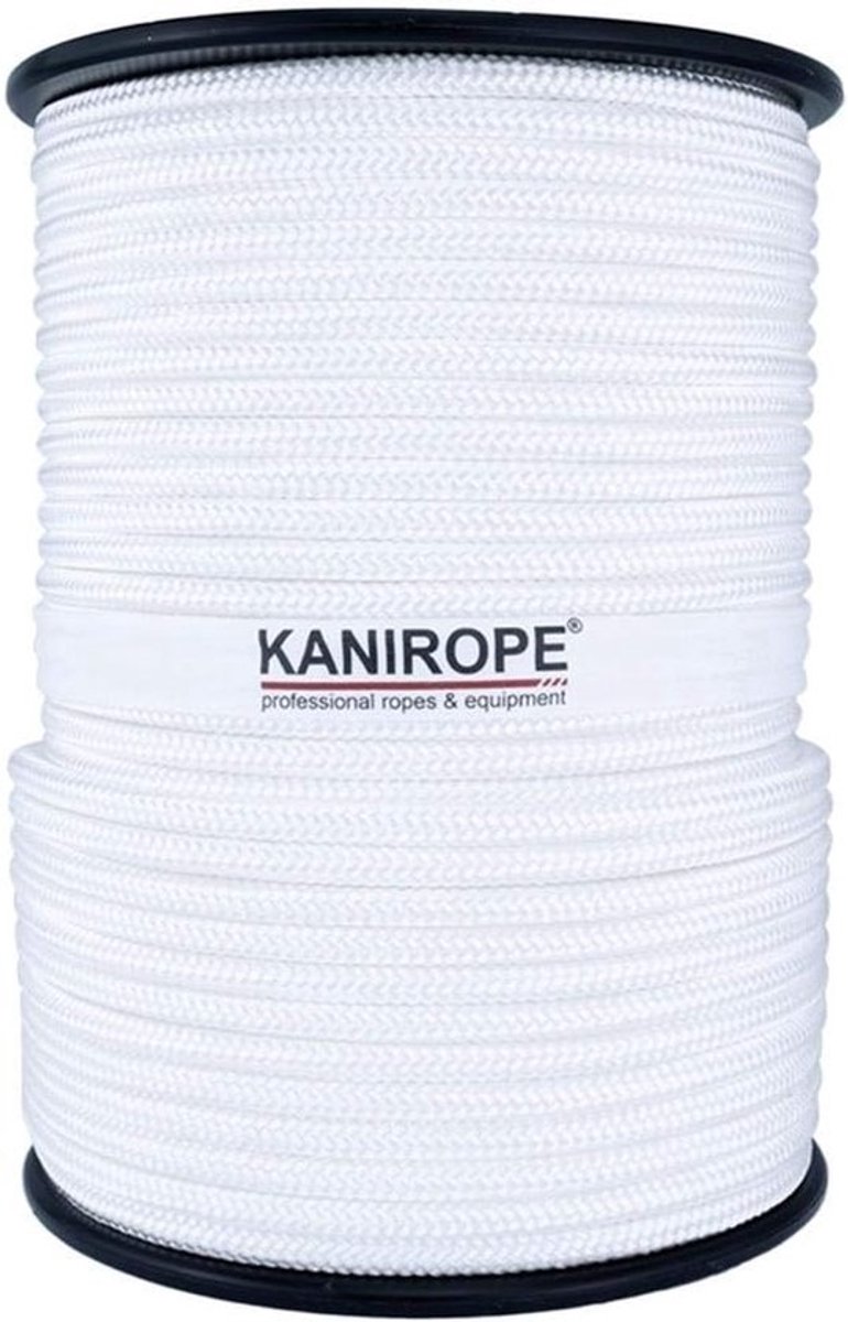 Polyester touw - Gevlochten koord - Bevestigen en zekeren - Zeer slijtvast - 10mm 100m - Wit