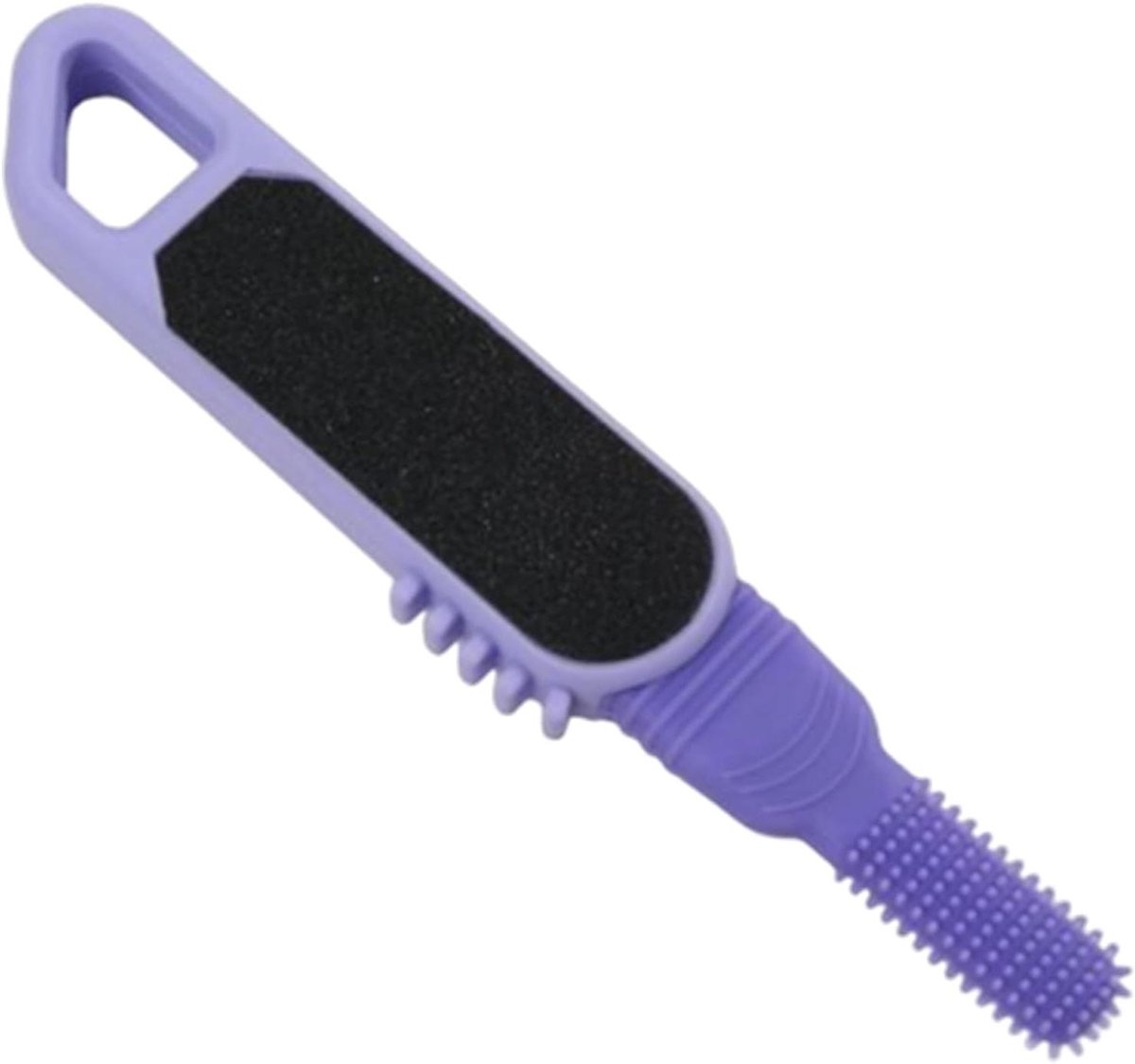 Eeltverwijderaar Voeten - Voet Scrub - Huid Glad Maken - Dubbele Kop Ontwerp - 21.8 cm - Grijs