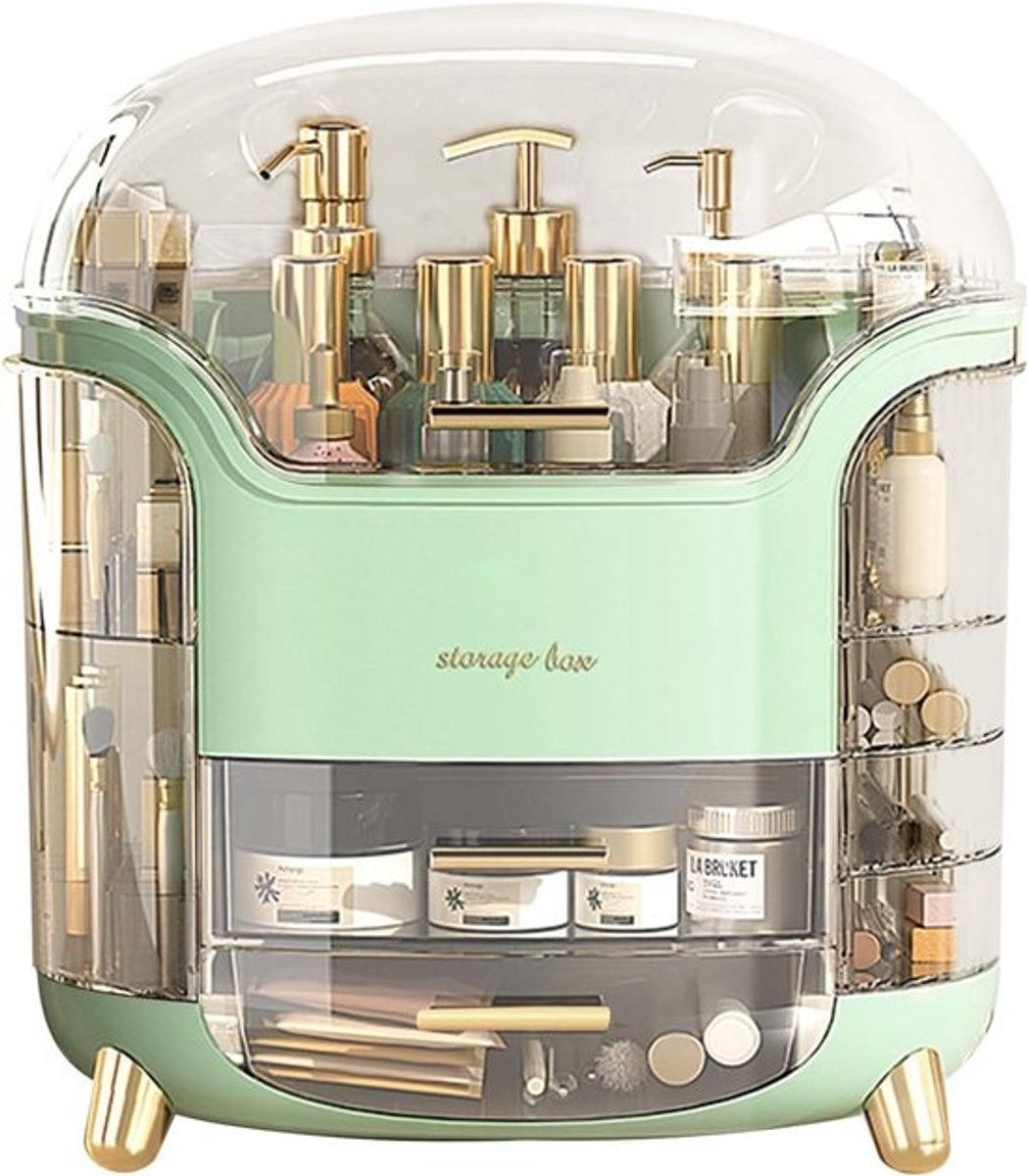 Make-up Organizer met Laden - Stofdichte & Waterdichte Cosmetica Opbergdoos voor Slaapkamer & Badkamer