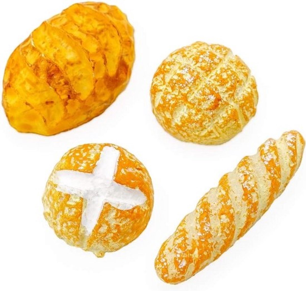 4 Delige Set Broodjes Miniatuur voor Poppenhuis Keuken