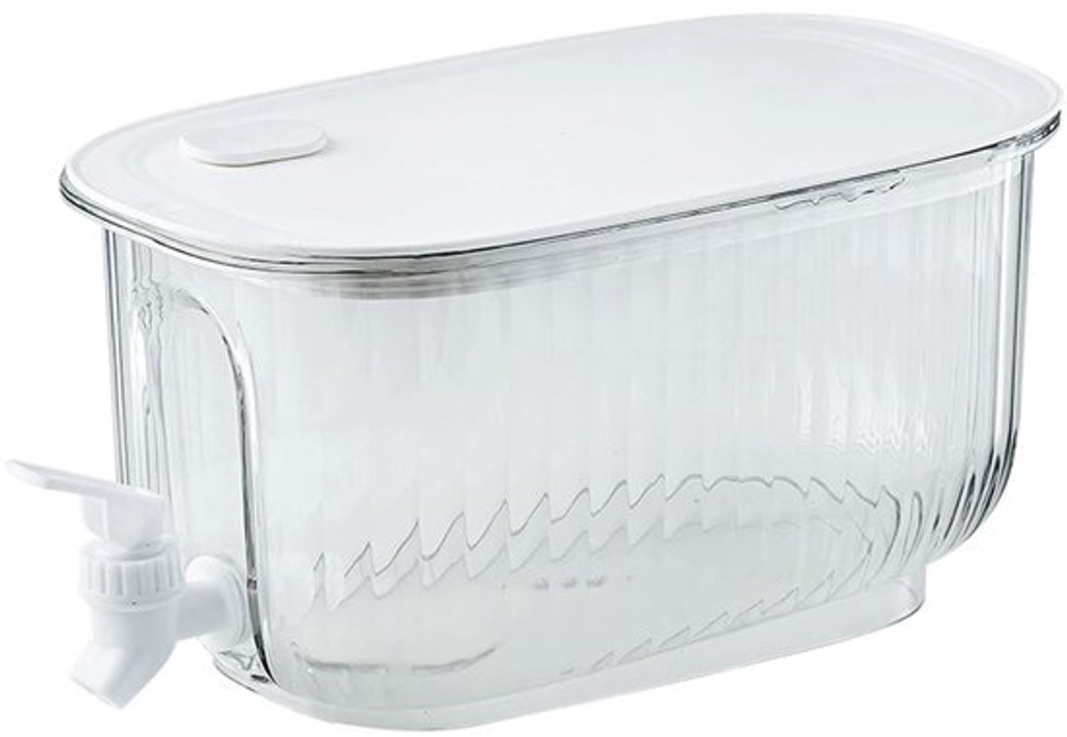 Dailygoods- Drankdispenser Grote Capaciteit - Drankdispenser met Kraan - Koude Waterkoker - Lekvrije Drankcontainer - Bodemkantelontwerp - PET Materiaal - Waterkan