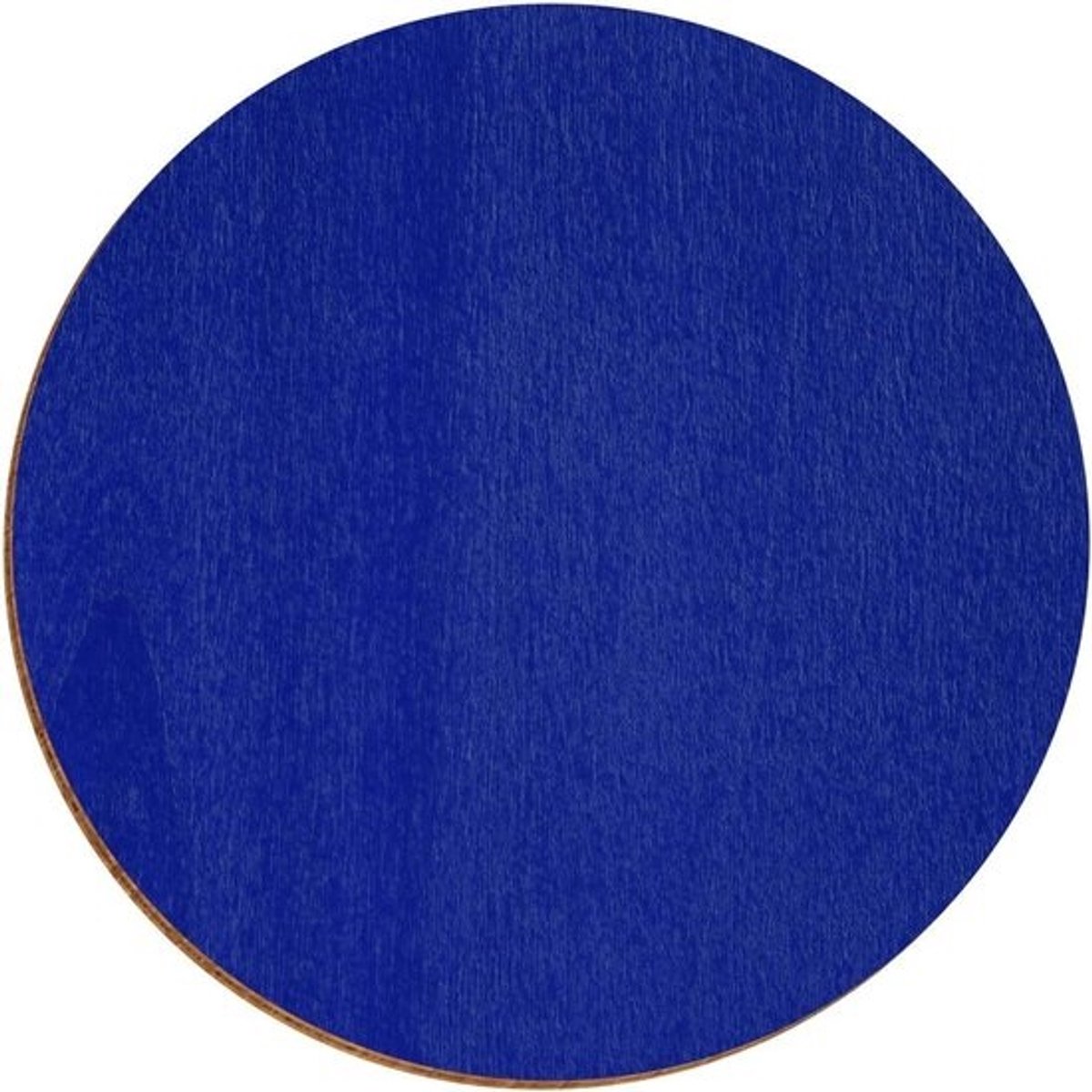 Multiplex Schijven - Houten Cirkels - Decoratie Knutselen - Gelaserd Bruine Rand - Diameter Keuze - Donkerblauw