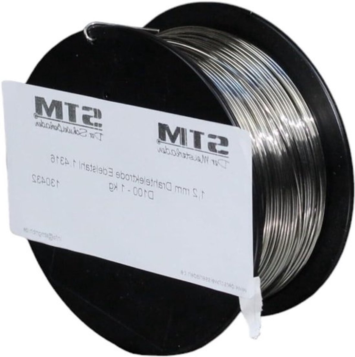 Roestvrijstalen lasdraad - INOX draad V2A - Metaallassen - Koudtaai austenitisch staal - 12 mm 1kg - Zilverkleurig