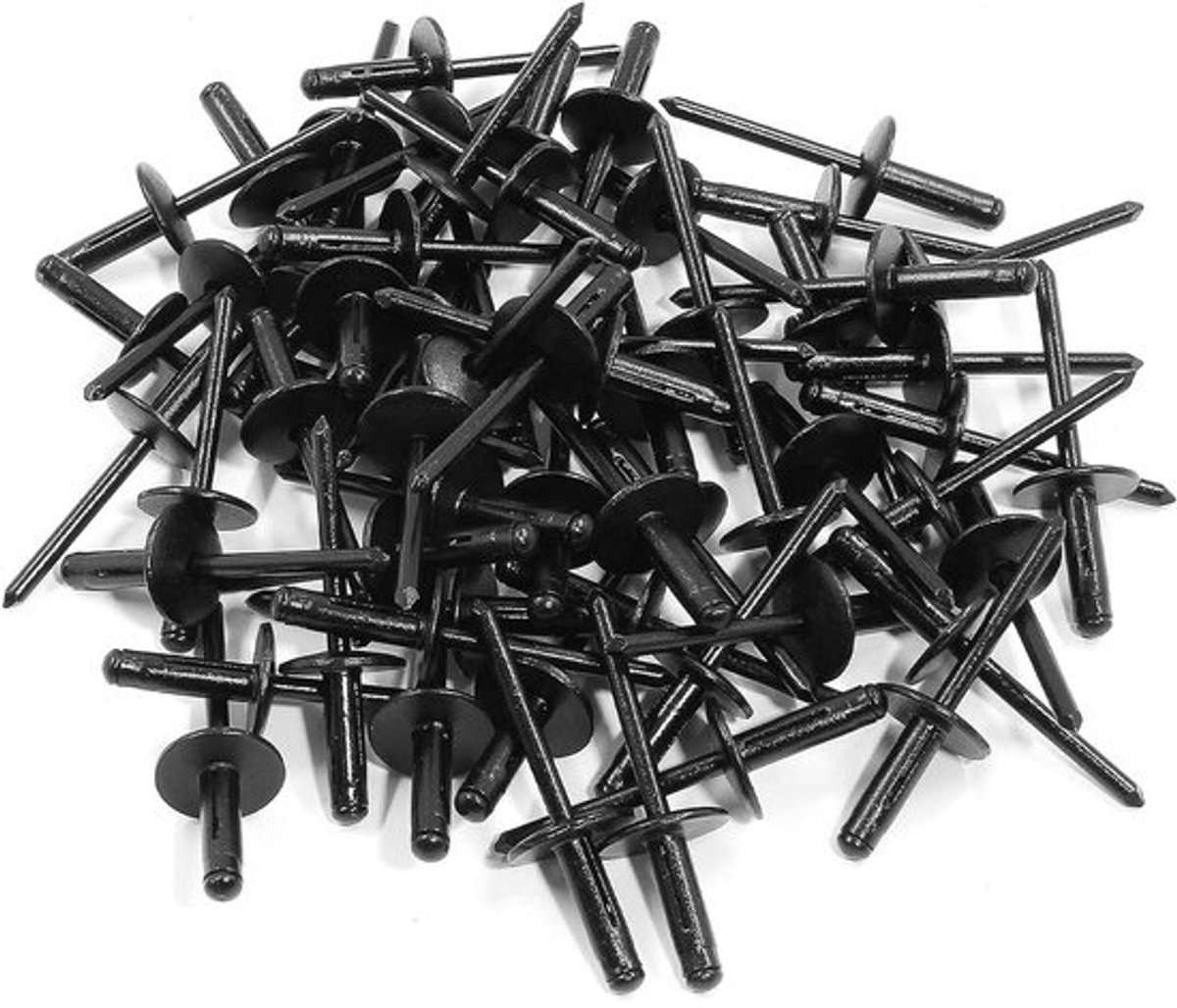 Aluminium Klinknagels - Blinde Klinknagels Popnagels - Bevestigen van Materialen - Drievoudige Grip - 3/16" x 5/8" - Zwart