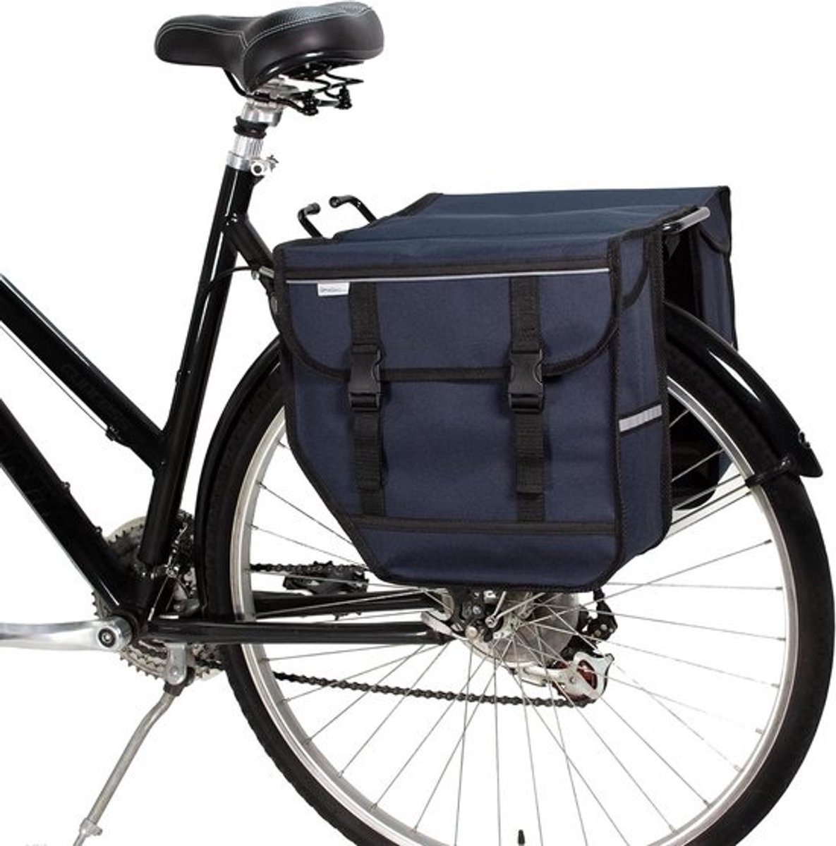 Stevige Waterafstotende Dubbele Fietstassen 28L voor Dagelijks Gebruik, Reflecterend