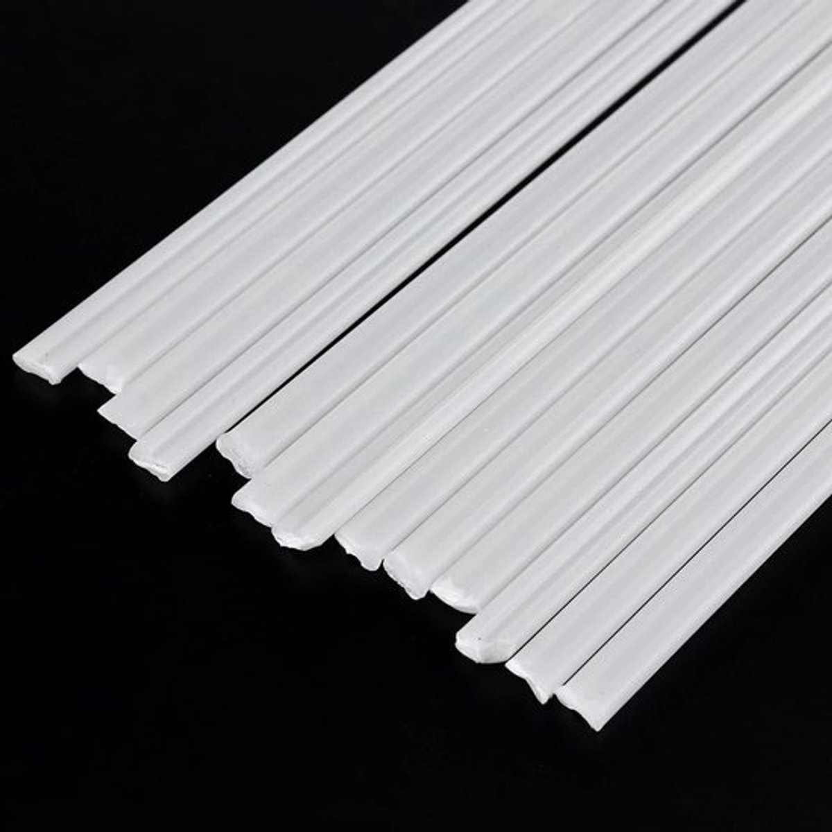 50 Stuks Kunststof Lasstaven ABS Zwart Wit Beige Grijs voor Reparatie en Lassen (200mm)