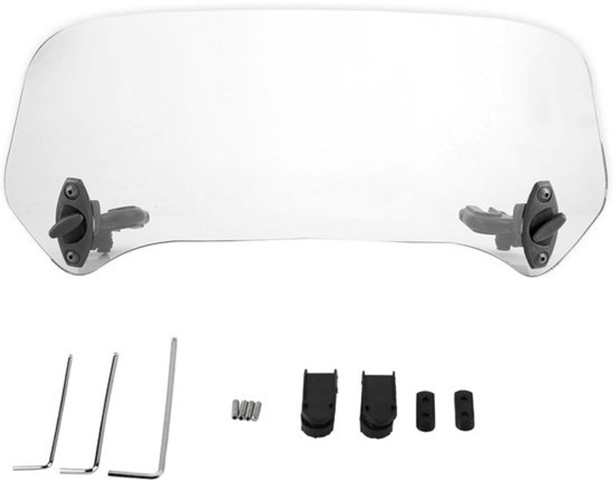 Universele Motorfiets Windscherm Spoiler Verstelbaar Transparant
