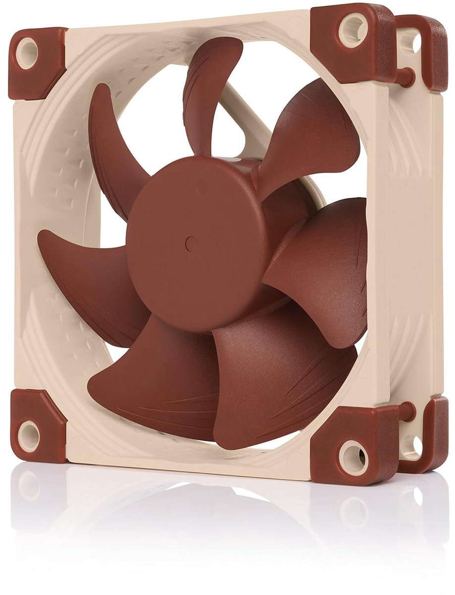 PC Ventilator Set - Computer Fan Koeler - PC Koeling - Stille Werking - 80mm - Bruin