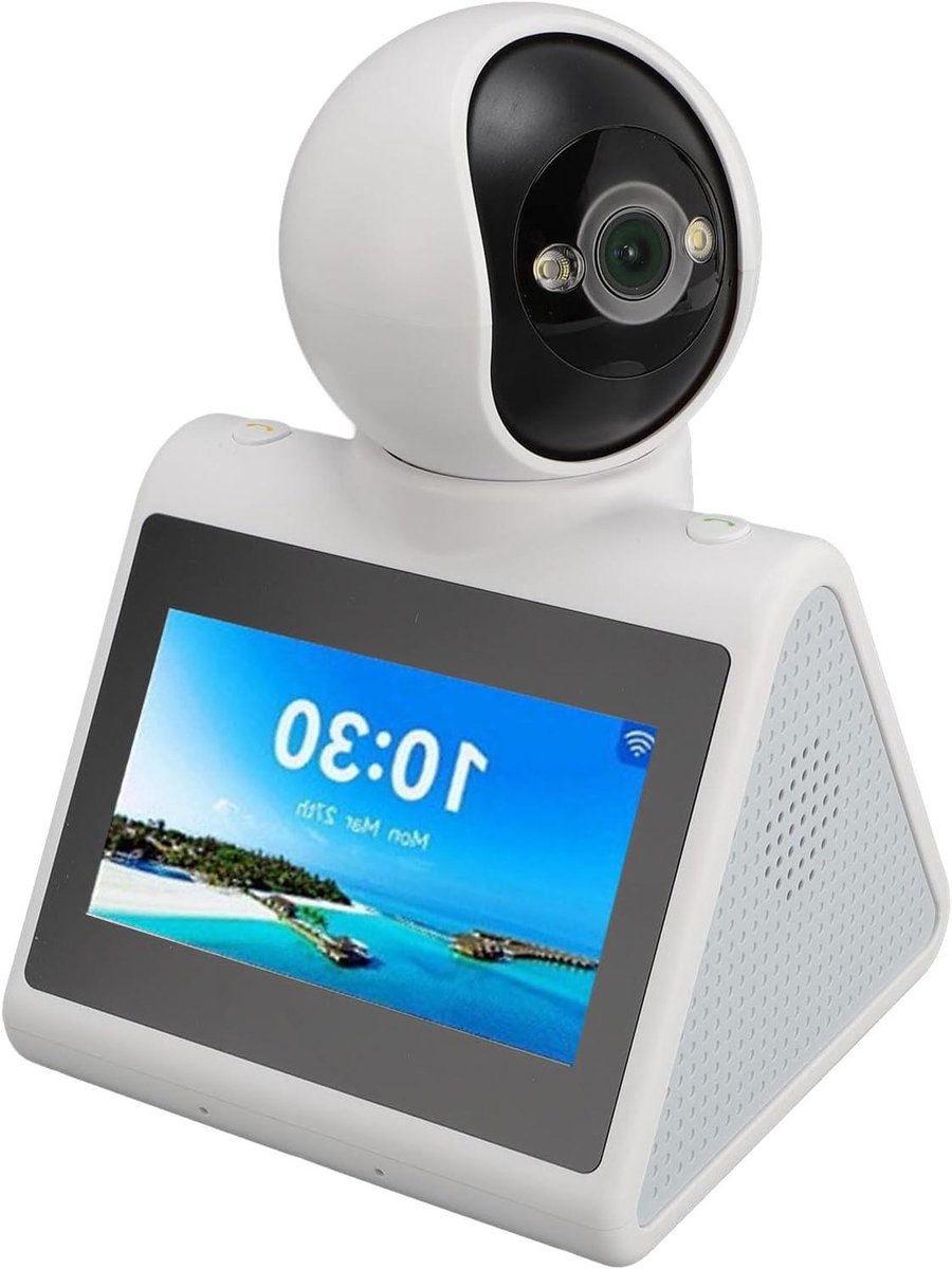 Video Camera - Beveiligingscamera Camera - Thuis Bewaken - AI Spraakfunctie - 1080p HD - Wit