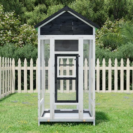 Vogelvolière voor buiten - Vogelhuis - Vogels Huisvesten - Waterdicht dak - 915 x 53 x 170 cm