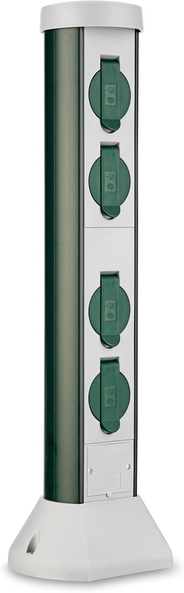 Tuinstopcontact - Buitenstopcontact - Tuinverlichting Aansluiten - IP44 Spatwaterdicht - H57 cm - Groen