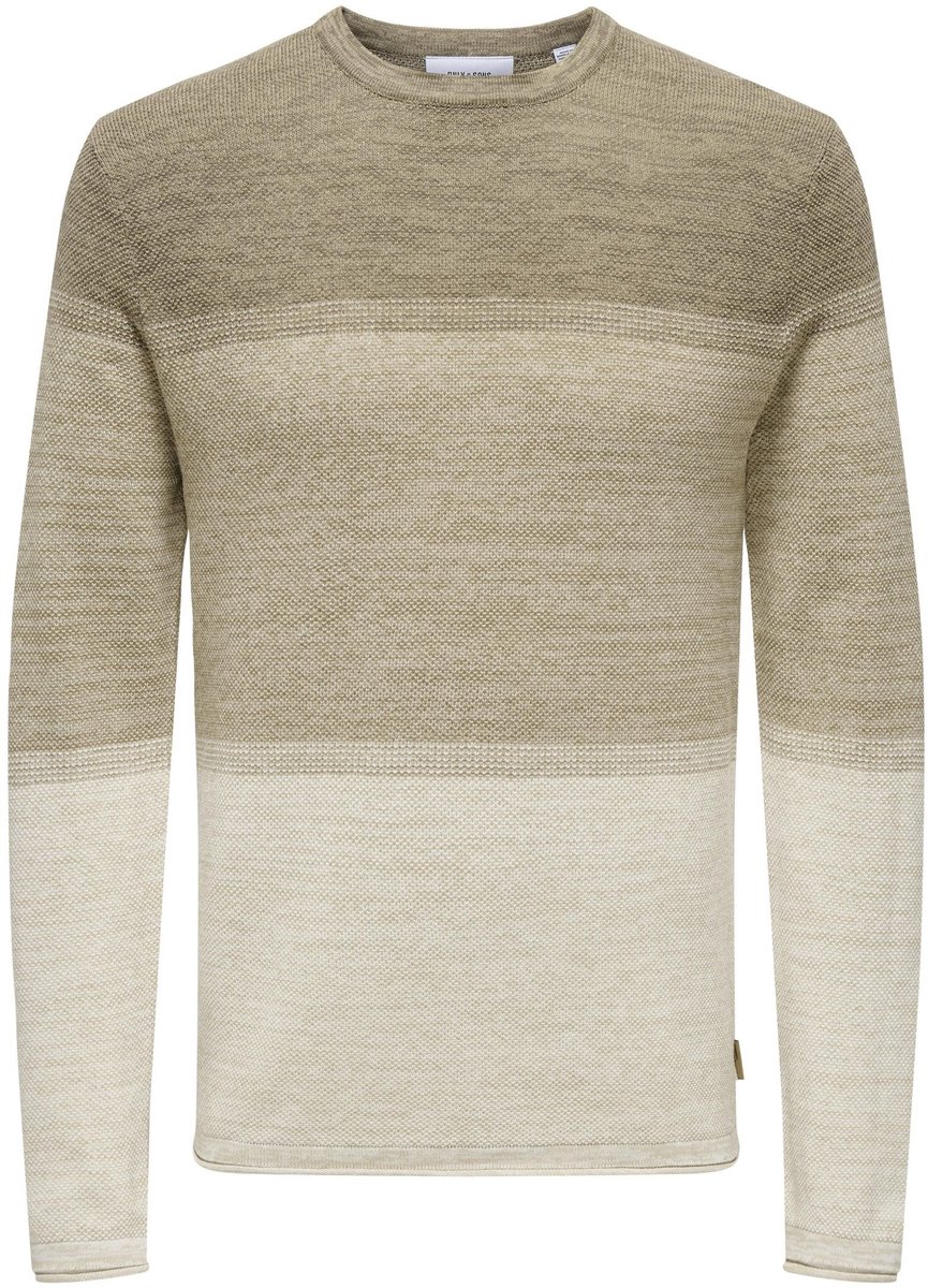Only & Sons Felix Trui Heren Sweater Lining Grading Beige