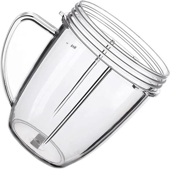 Vervangende Beker - Mixer Mok - Smoothies Maken - Met Handvat - 18oz - Transparant — afbeelding 4