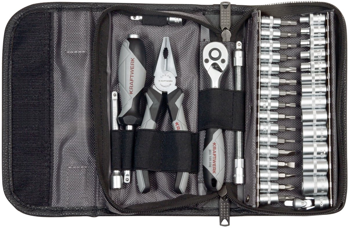 SnelShoppen - Gereedschapsset 36-delig met Gereedschapstas, Steeksleutelset 1/4 inch, Ratel en Combinatietang, Perfect voor Klussen in Huis en Tuin