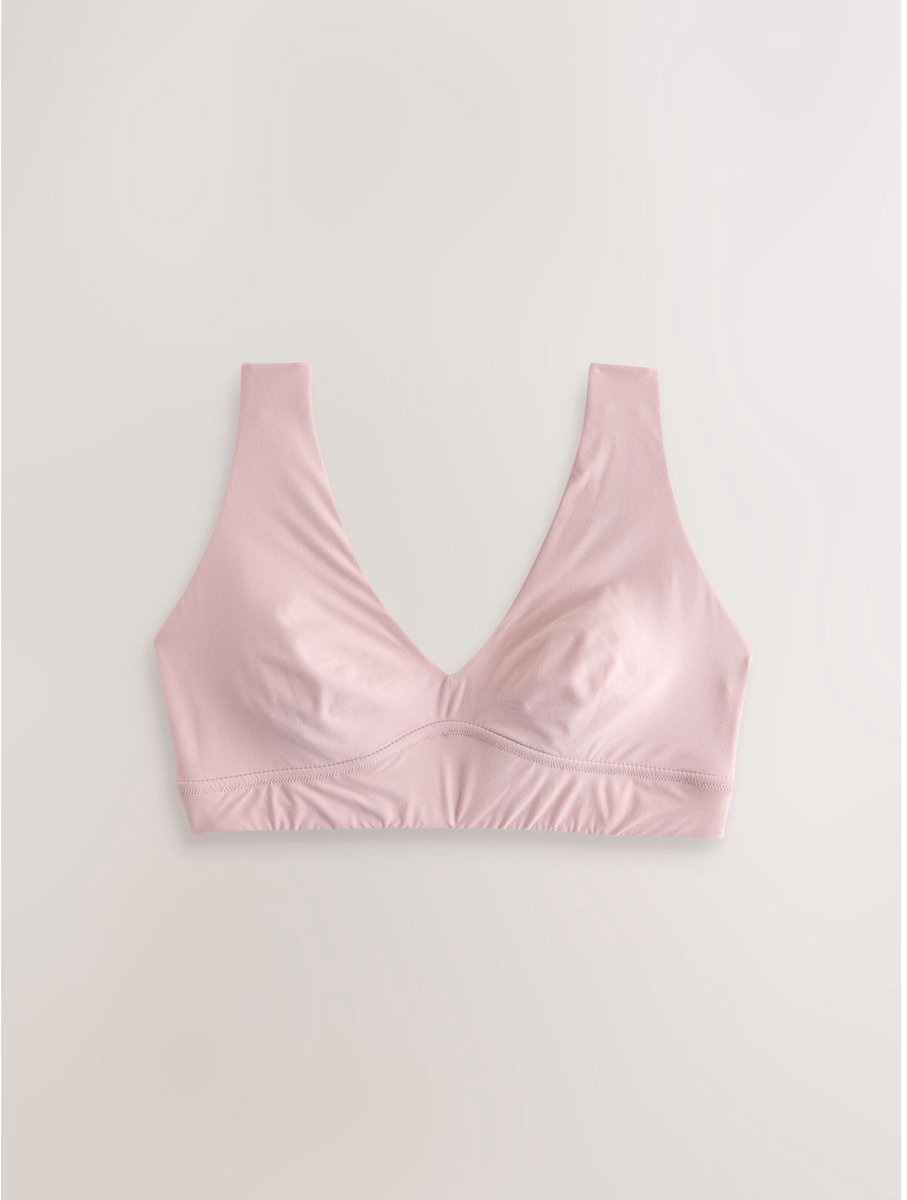 Next Dames - Onder de arm en achterzijde gladmakende Ultimate Comfort beha zonder beugel - Roze