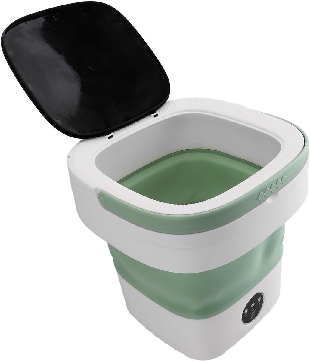 Draagbare Wasmachine Mini Wasmachine Kleine Was Opvouwbaar Ontwerp 12L Capaciteit Groen
