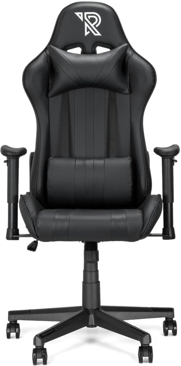SnelShoppen - Felix Gamestoel 360° Bureaustoel - Ergonomische Gaming Chair met Verstelbare Armleuningen en Rugleuning - Stabiel Nylon Onderstel - Afne
