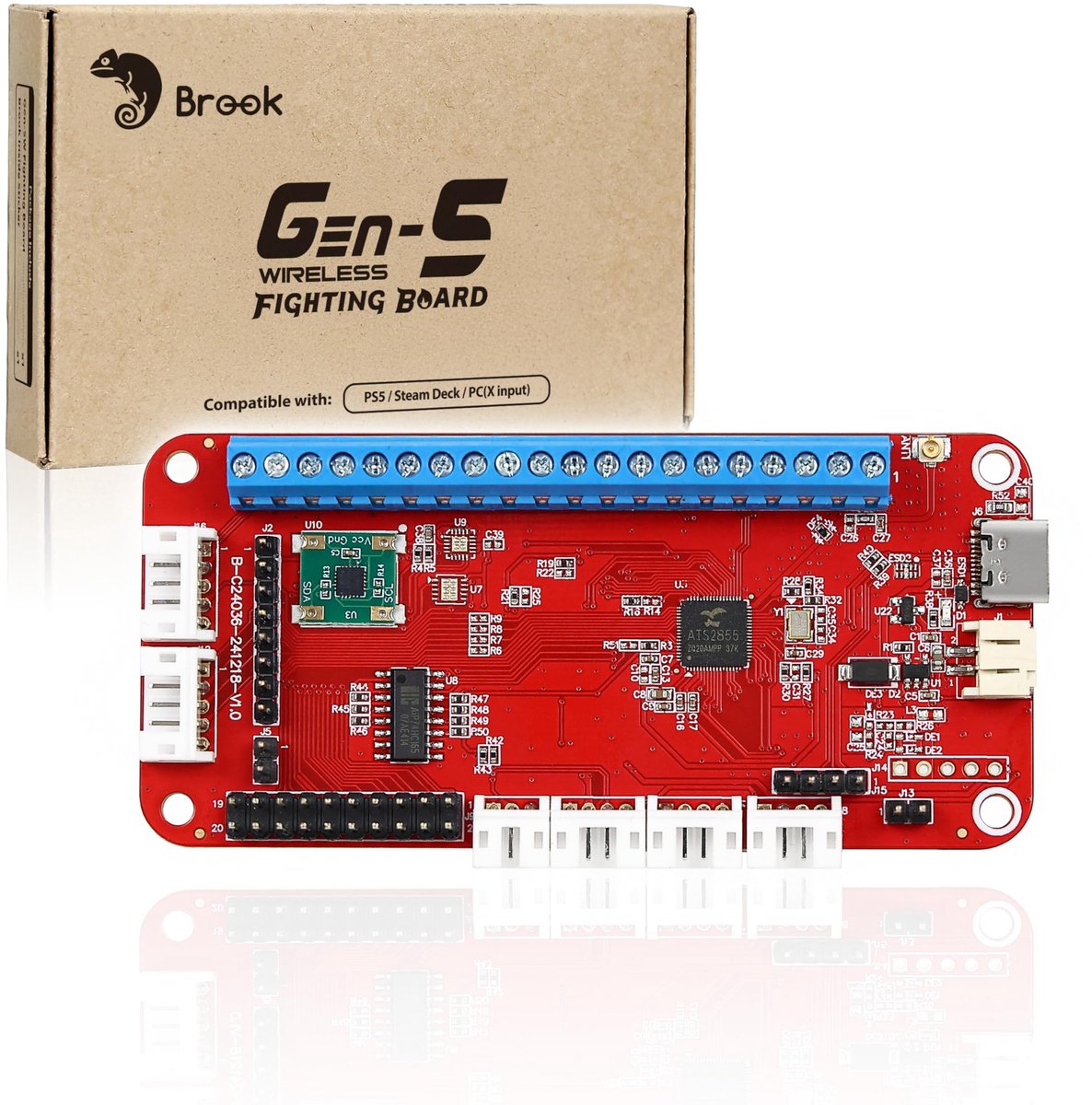 SnelShoppen - Draadloze Gaming Controller Board Gen5W voor P5, PC & Steam Deck - Ultra-Low Latency, Turbo-, Macro- en RGB-aanpassing