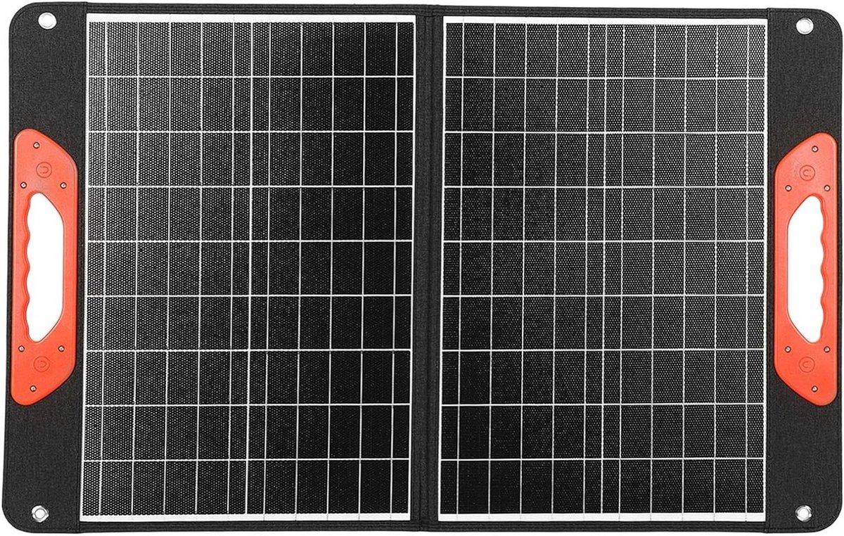 Zonnepaneel Opvouwbaar - Draagbare Energie - Outdoor Activiteiten - Slimme Laadtechnologie - 60W Vermogen - Zwart