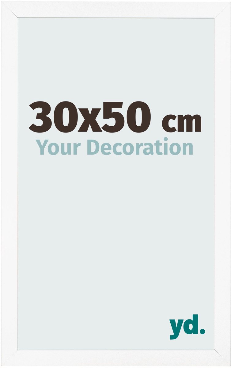 Your Decoration - Fotolijst 30x50 cm - MDF - Wit Mat - Bologna