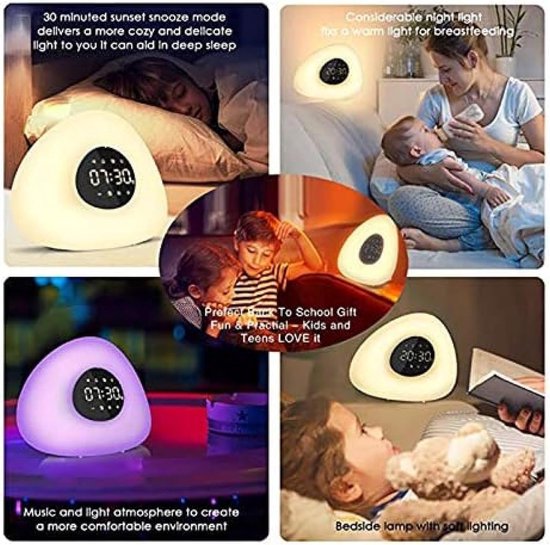 Wekker met Licht - Wake Up Light Sunrise Lamp - Rustig Wakker Worden - Zonsopgang Simulatie - Compact Formaat - Meerkleurig — afbeelding 4