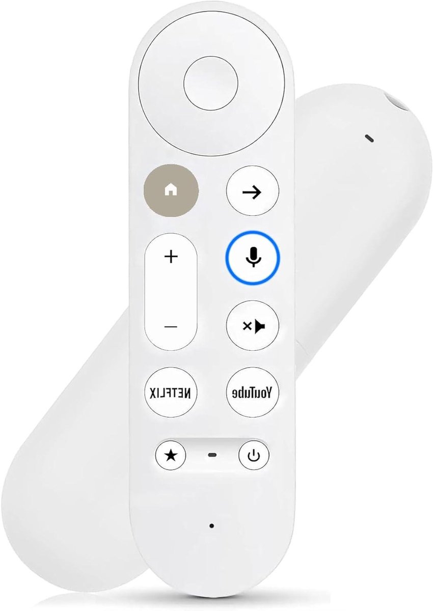 Vervangende Afstandsbediening - Google TV Remote - Streamen Bedienen - Met Spraakfunctie - 142 x 419 x 239 cm - Zwart