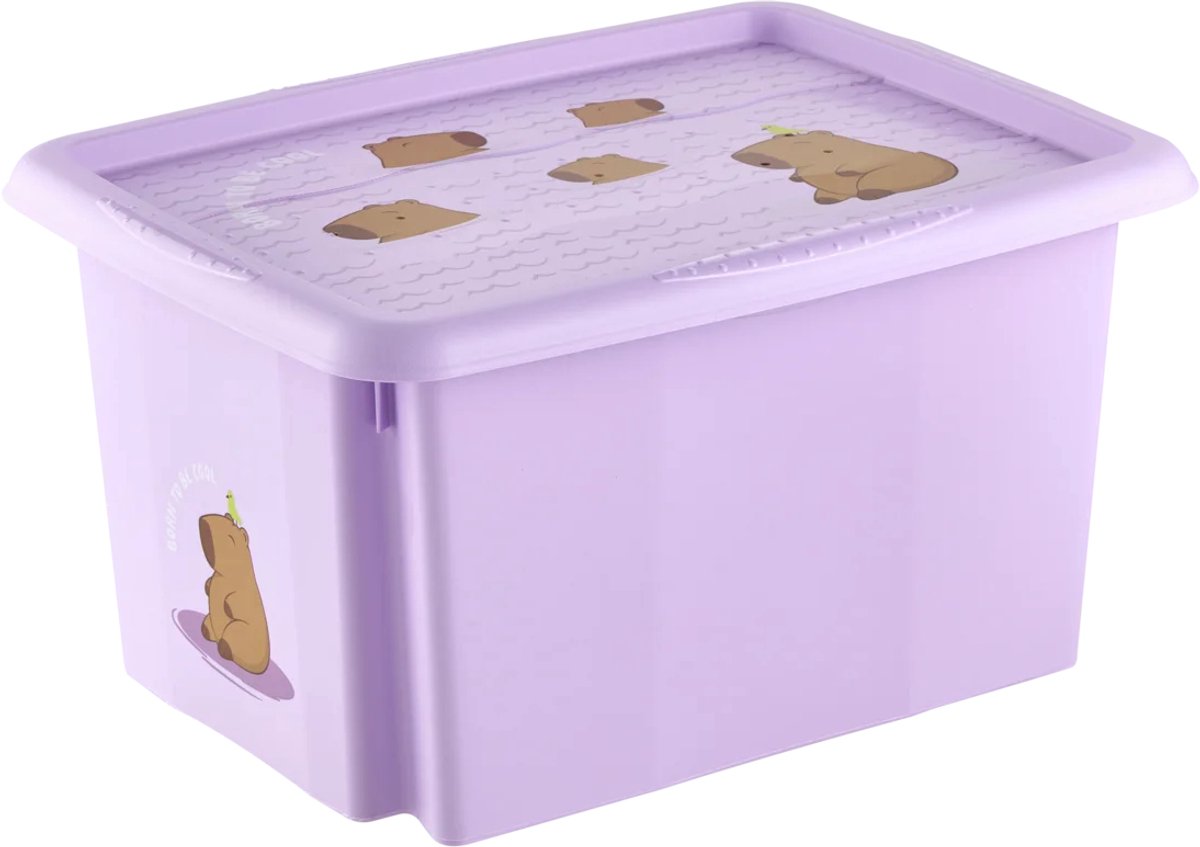 keeeper opbergbox Karolina Capybara, 15 liter, soft purple, 38x29x20,5 cm