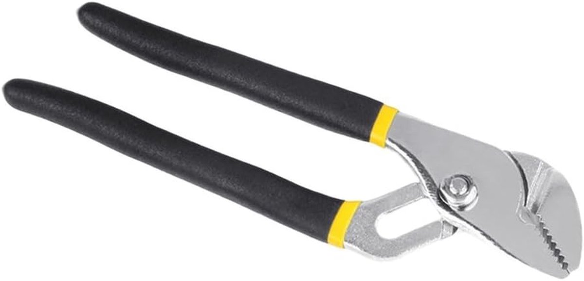 Waterpomptang - Verstelbare Tang Pijptang - Loodgieterswerk Onderhoud - Verstelbare Kaak - 8 inch - Zwart