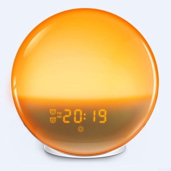 Wake Up Light Alarm Clock - Natuurlijke Alarmklok Zonsopgang Lamp - Rustig Ontwaken - Simuleert Zonsopgang en Zonsondergang van Wake-up Light — afbeelding 2