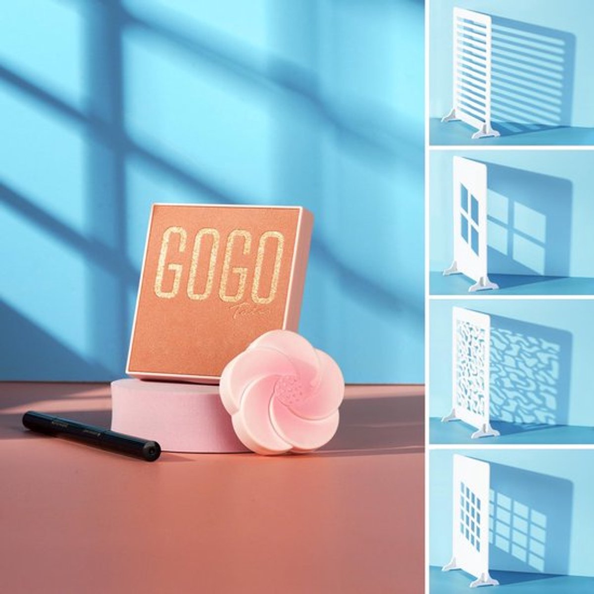 Fotografie Rekwisieten 4 Stuks - Licht/Schaduw Panelen 40 x 30 cm - Geschikt voor Voedsel/Sieraden/Cosmetica - Realisme/Vakmanschap - Creëer Indrukwekkende Afbeeldingen - Fotografie Props