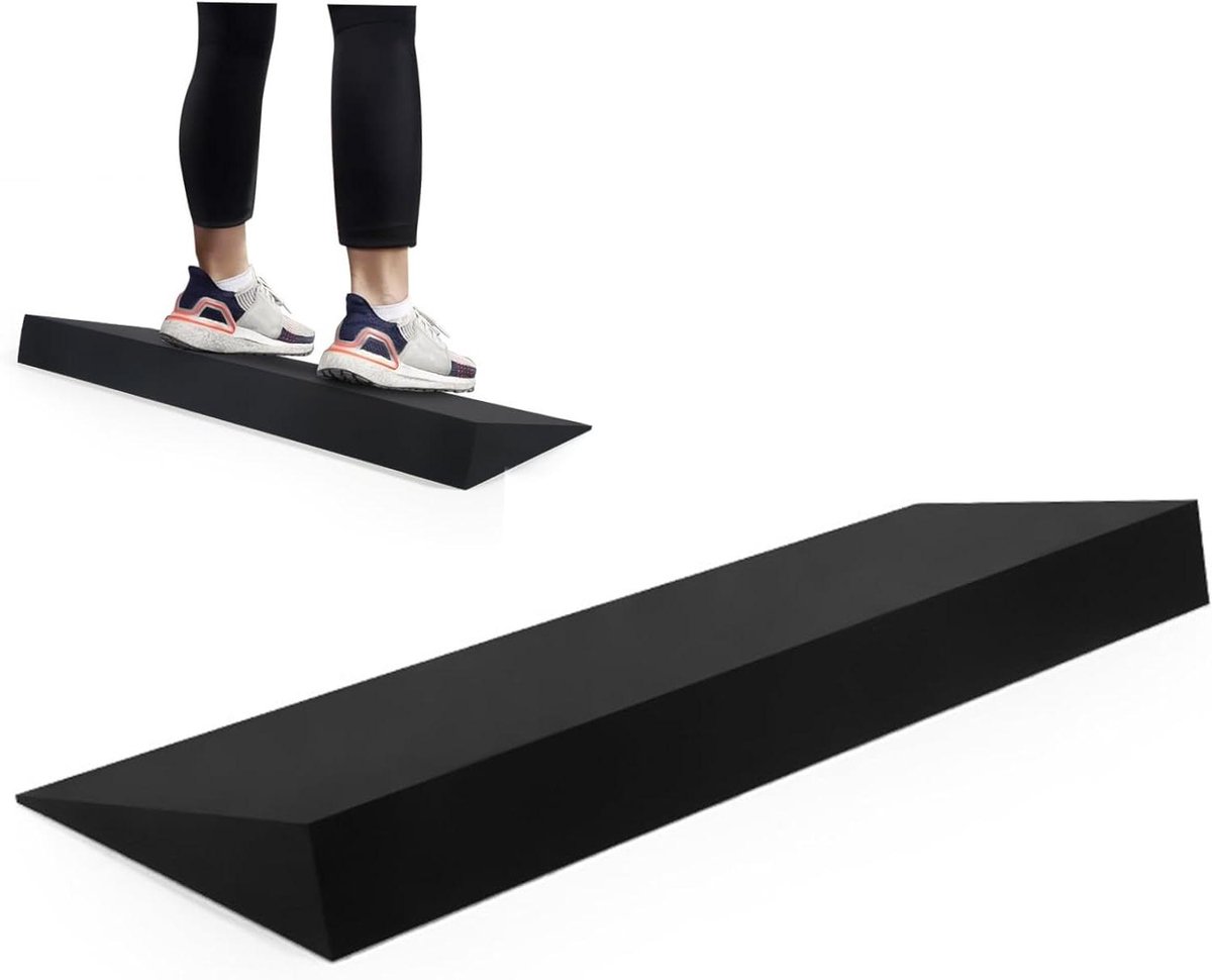 Squat Wedge Blok - Schuin Bord Kuitrekken - Fitness Training Verbeteren - Hiel Verhogend Ontwerp