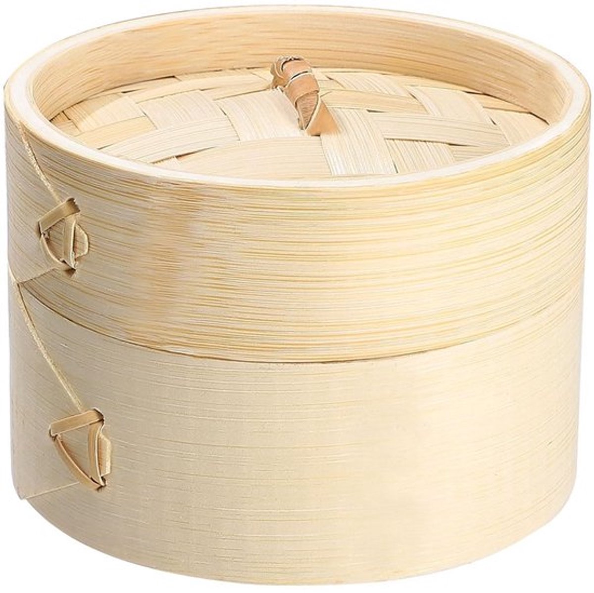 OmGoods - Mini Bamboe Dim Sum Dumpling Steamer - Perfect voor Feestjes - Houten Mand - Ideaal voor Desserts - Decoratie voor Bruiloft en Verja