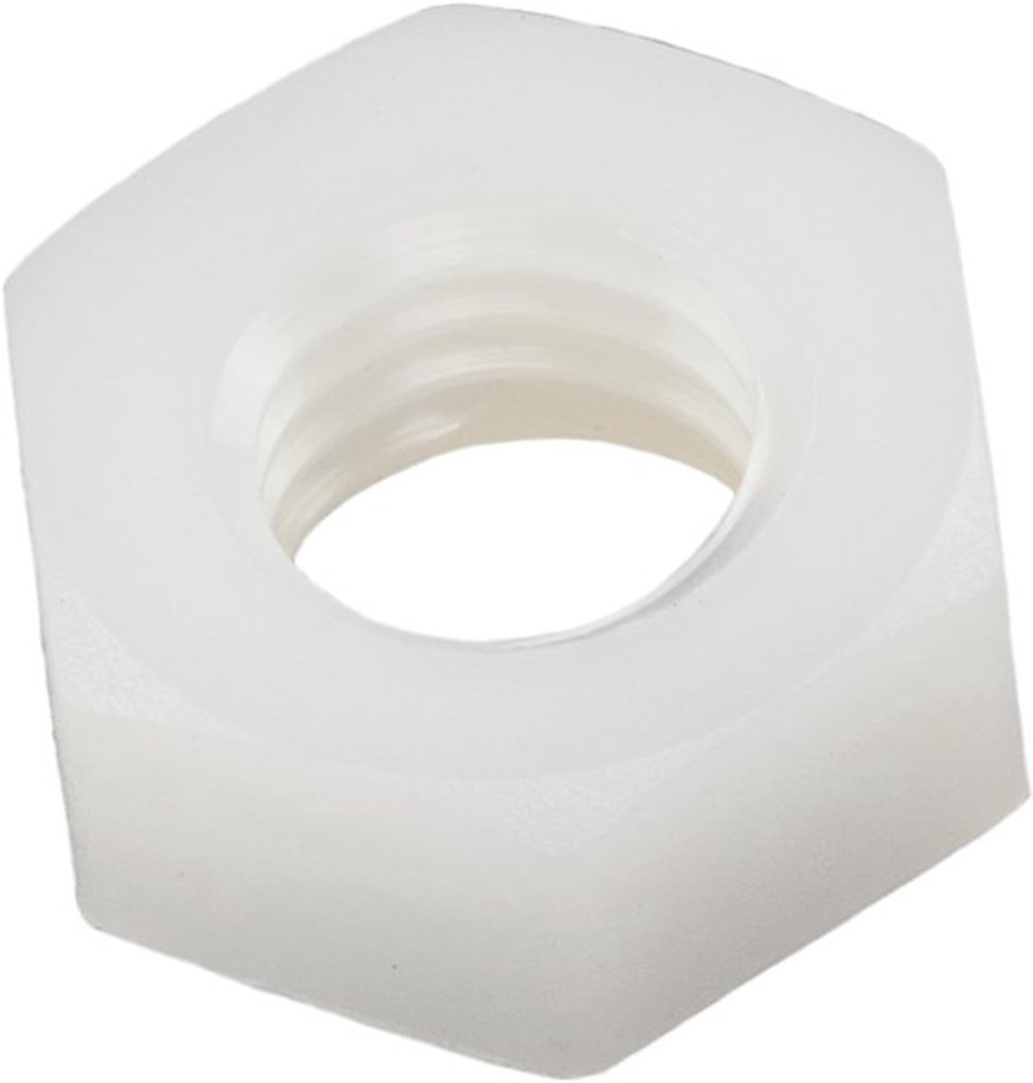 - Set van 25 hex moeren - M8x1.25mm - Polyamide - Wit - DIY projecten - Duurzaam en weerbestendig - Voor hobbyisten