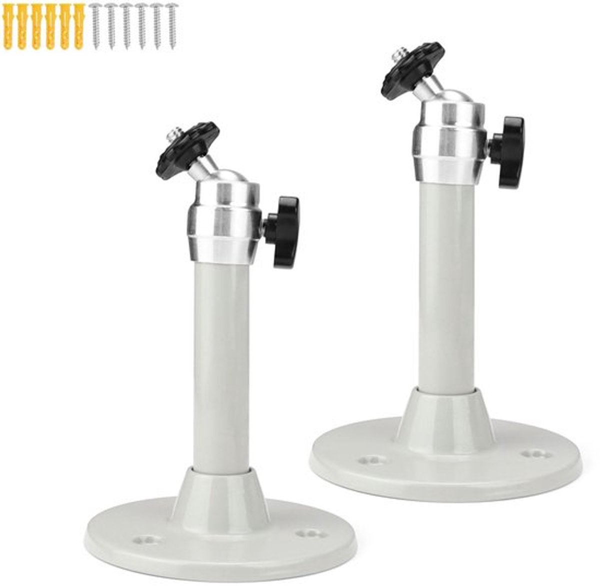 Plafondbeugel voor projector - Beamer Beugel - 360° Rotatie - Grijs - Projector Houder - Aluminium - Geschikt voor diverse projectoren - 2 stuks