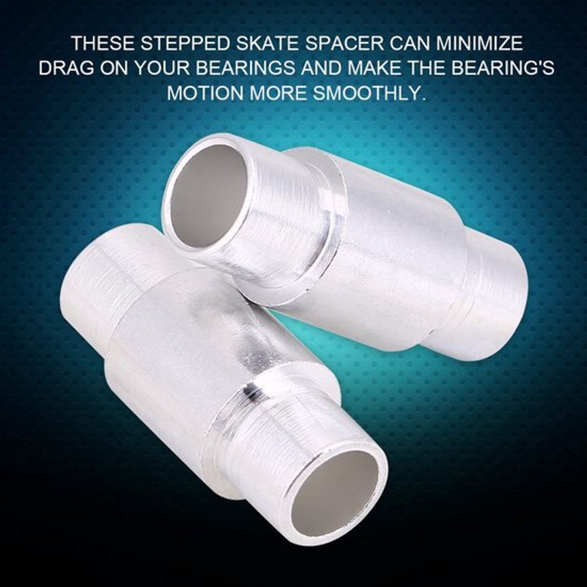 - Lagerafstandhouder voor skatewielen - 10 stuks - Verbeterde prestaties - Aluminium - Skateboard-hardwareset - Geschikt voor inline-skates en longboards