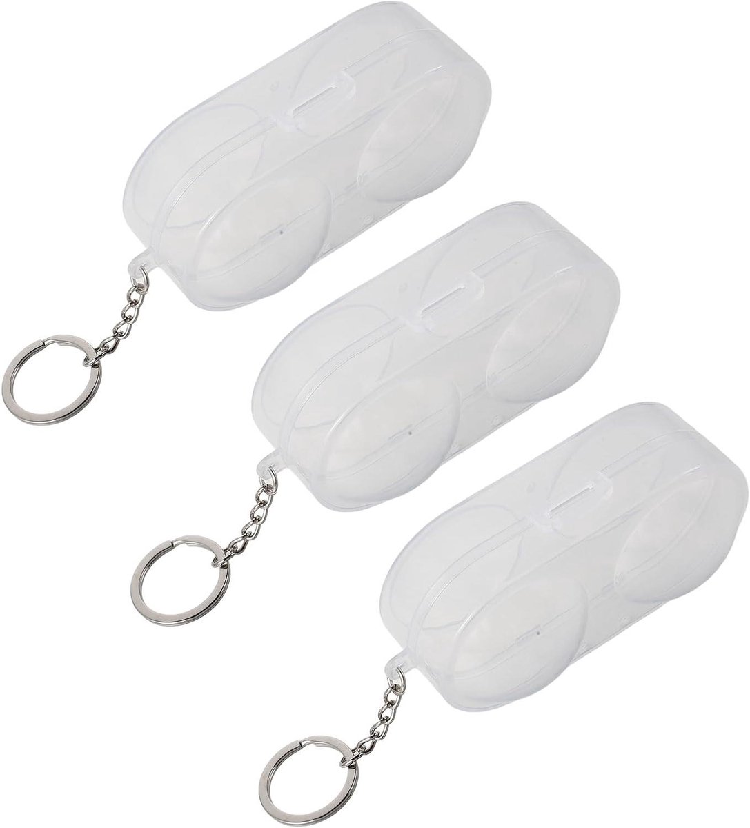 Pingpongbal Opbergdoos - Tafeltennis Ballenhouder - Sport Organisatie - Antislip Basis - 9x4.5x4.5cm - Transparant