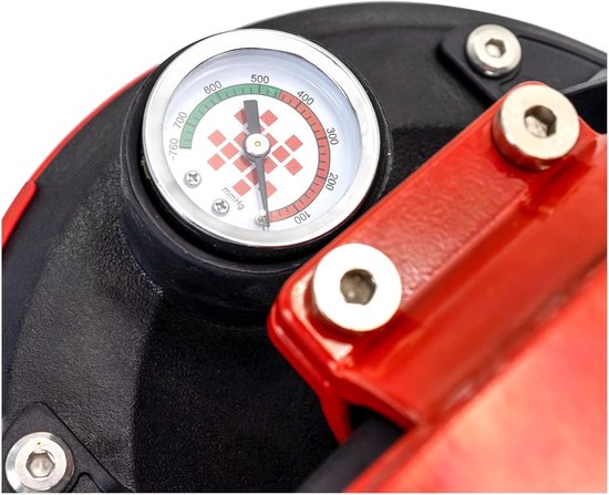 Naadloze Naadzetter - Zuignap Tool - Aanrechtblad Installeren - Met Manometer - 8 Inch - Rood — afbeelding 5