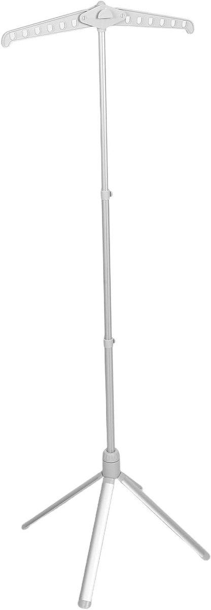 Kledingstomer Standaard - Kledinghanger Vrijstaand - Kleding Stomen - Inklapbaar & Verstelbaar - 147 cm Hoog - Grijs